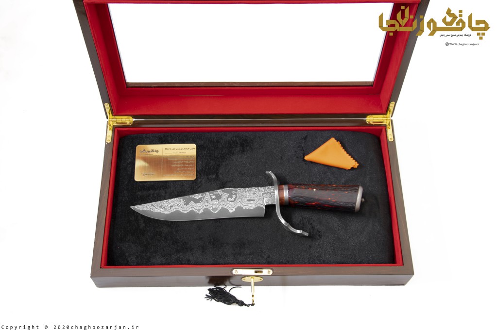 چاقوی کلکسیونی و نسخه محدود طبیعتگردی مدل بووی نایف HERO با تیغه San mai side damascus steel