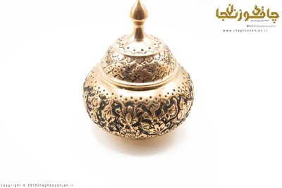شکلات خوری مسی قلمزنی شده 