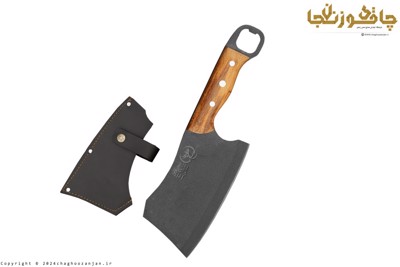 ساطور دست‌ساز مدل رعد همراه با غلاف 