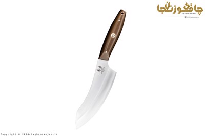 چاقوی صربستانی سفارشی مدل شکارگر سایه با تیغه فولادی