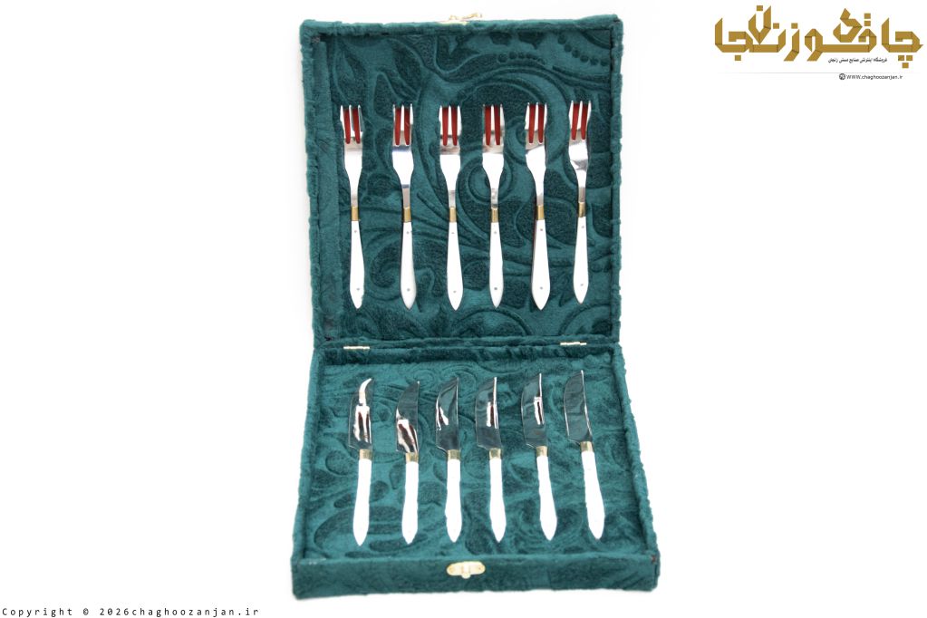 کارد و چنگال صادارتی استاد داداشی 6 تایی همراه با جعبه